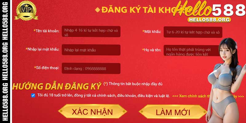 Hướng dẫn cách nạp tiền hello588